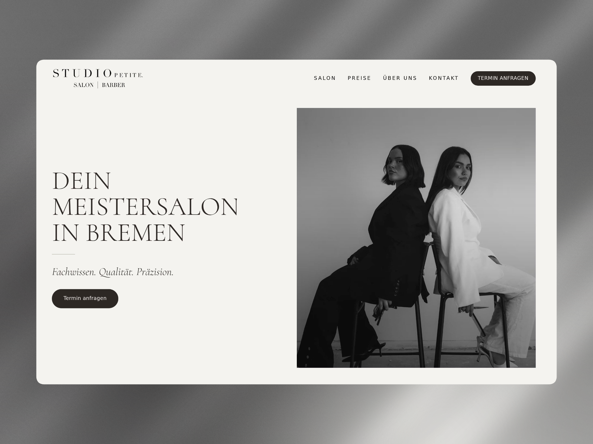 Studio Petite — Friseursalon Website